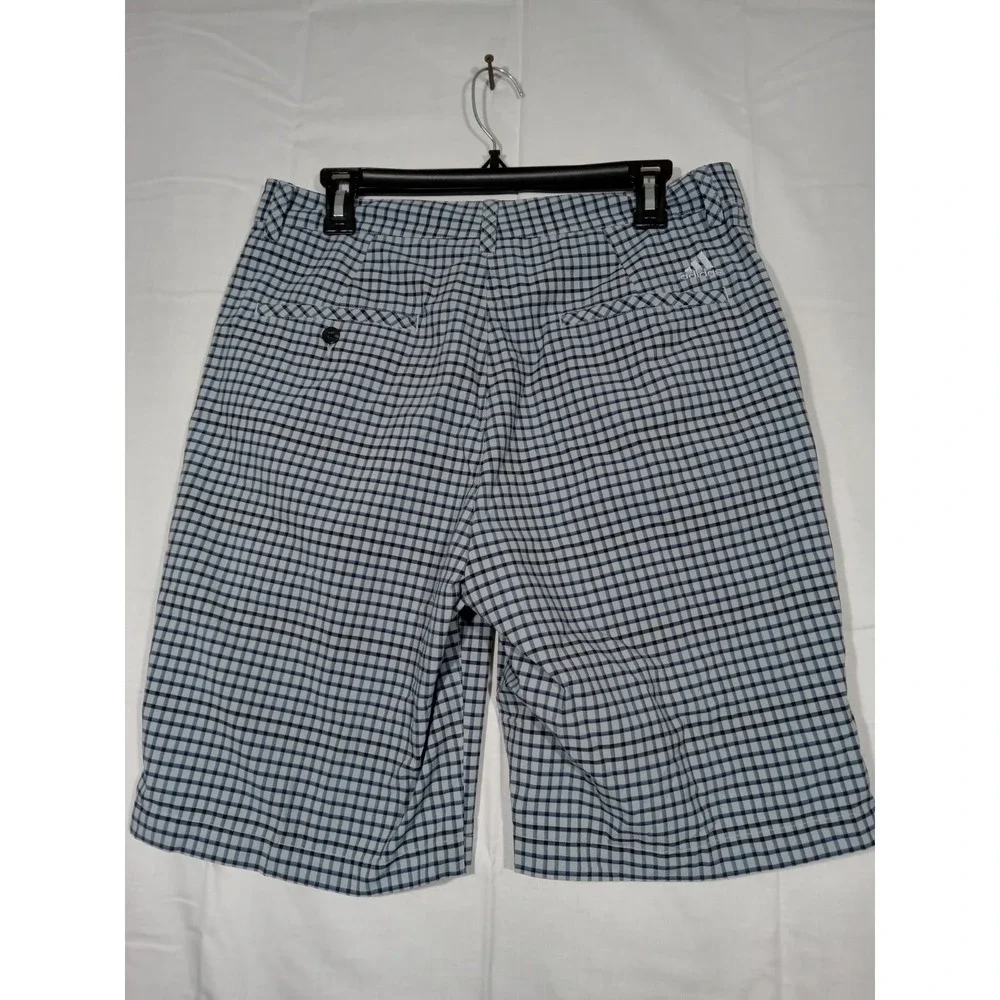 Adidas Golf Shorts  Men's 32‎ Gray Black Plaid
